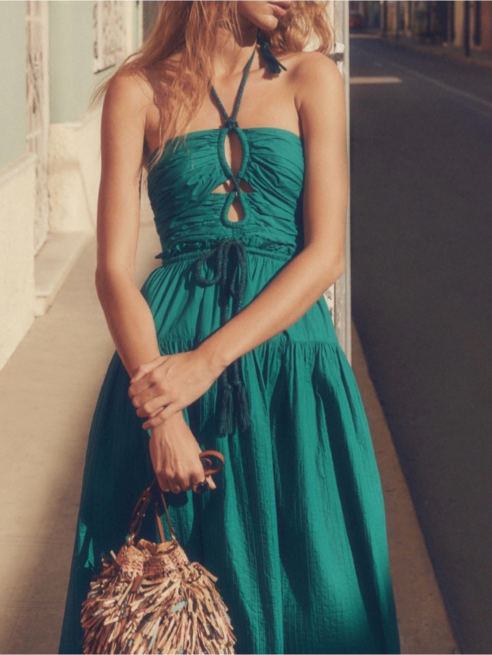 NWT - Ulla Johnson - Emmaline Dress - Verdigris - 6